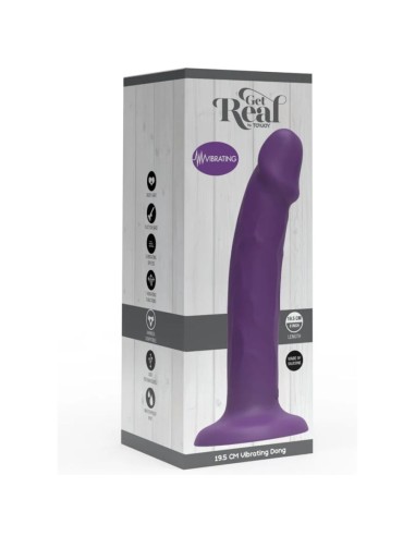GET REAL - REALISTIC SILICONE VIBRATING DILDO...