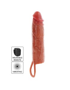 GET REAL - HYDRATED SKIN SILICONE VIBRATING PENIS SLEEVE...