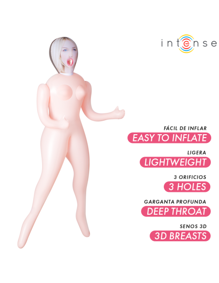 INTENSE DOLLS - INGRID INFLATABLE DOLL WITH THREE ORIFICES