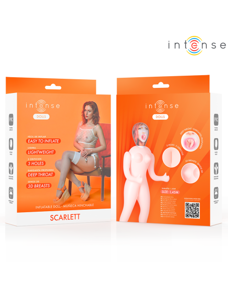 INTENSE DOLLS - SCARLETT INFLATABLE DOLL WITH THREE ORIFICES