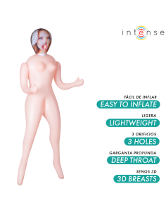 INTENSE DOLLS - NICOLE INFLATABLE DOLL WITH THREE ORIFICES 2