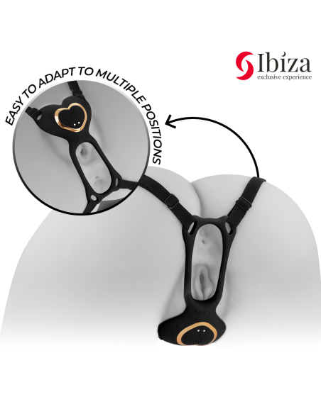IBIZA - VIBRADOR PARA PAREJAS FORMA DE BRAGUITA CORAZON CONTROL REMOTO
