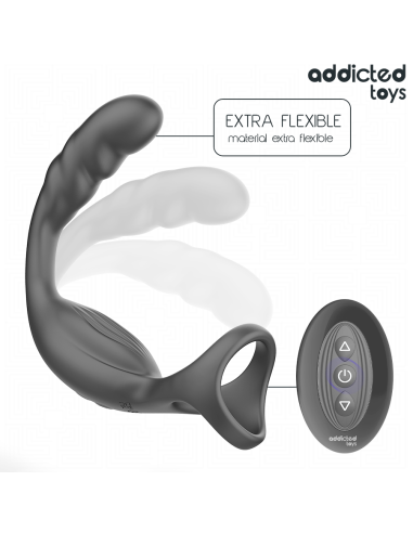 ADDICTED TOYS - DUAL PROSTATIC COCK RING REMOTE...