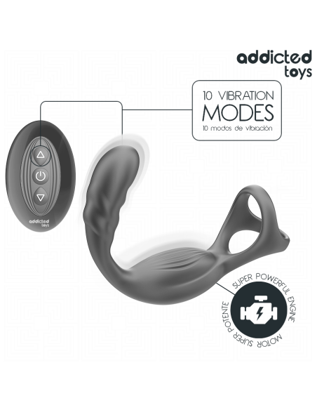 ADDICTED TOYS - DUAL PROSTATIC COCK RING REMOTE CONTROL