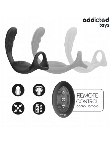 ADDICTED TOYS - DUAL PROSTATIC COCK RING REMOTE...