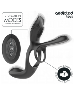 ADDICTED TOYS - DOUBLE PENIS RING WITH CLITORAL STIMULATOR