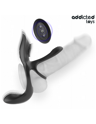 ADDICTED TOYS - DOUBLE PENIS RING WITH CLITORAL...