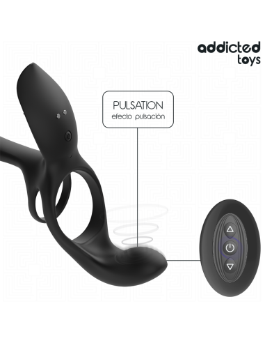 ADDICTED TOYS - DOUBLE PENIS RING WITH CLITORAL...