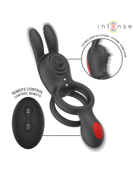 INTENSE - QUINN DOUBLE VIBRATION RING REMOTE CONTROL
