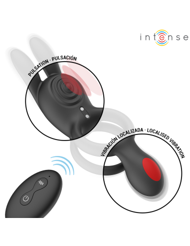INTENSE - QUINN DOUBLE VIBRATION RING REMOTE...