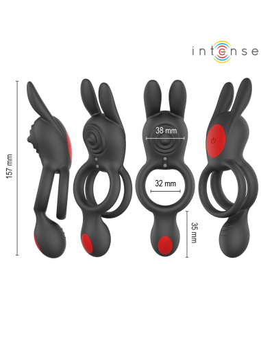 INTENSE - QUINN DOUBLE VIBRATION RING REMOTE...