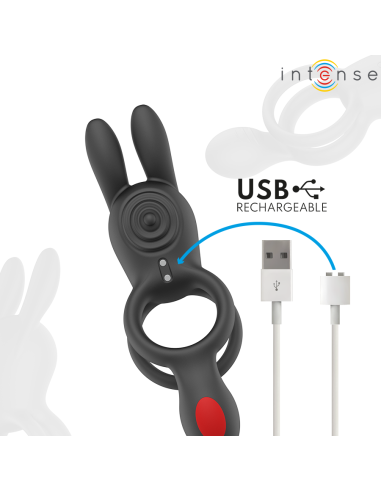 INTENSE - QUINN DOUBLE VIBRATION RING REMOTE...