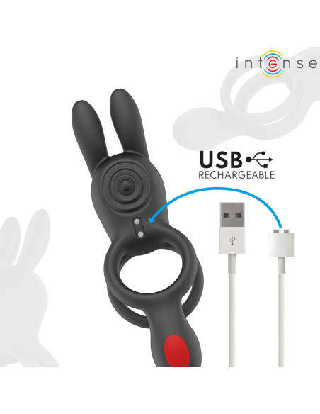 INTENSE - QUINN DOUBLE VIBRATION RING REMOTE CONTROL