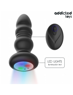 ADDICTED TOYS - THRUSTING VIBRATING ANAL PLUG, LED LIGHT...