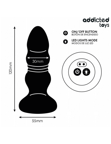 ADDICTED TOYS - THRUSTING VIBRATING ANAL PLUG,...