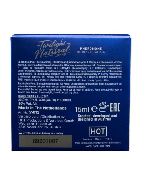 HOT - TWILIGHT PHEROMONE NATURAL MEN 15 ML