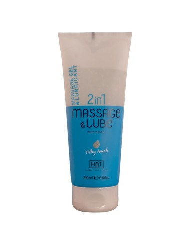 HOT - MASSAGE  GLIDE GEL 2IN1 SILKY TOUCH 200 ML