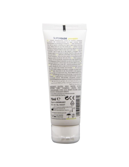 HOT - SUPERGLIDE EDIBLE LUBRICANT WATERBASED PINEAPPLE 75 ML