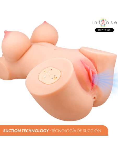INTENSE DEEP TOUCH - VERO TORSO VAGINA WITH SUCTION, HEAT, VIBRATION AND VOICE EFFECTS L 5.5 KG