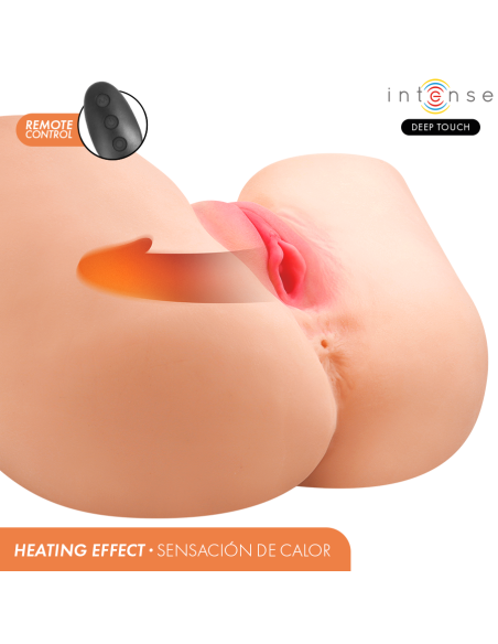 INTENSE DEEP TOUCH - JULIA VAGINAL MASTURBATOR WITH SUCTION, HEAT, VIBRATION AND VOICE EFFECTS WITH REMOTE CONTROL 9 KG