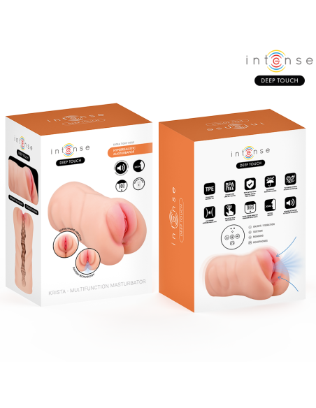 INTENSE DEEP TOUCH - KRISTA VAGINAL MASTURBATOR WITH SUCTION, VIBRATION AND VOICE EFFECT 1.2 KG