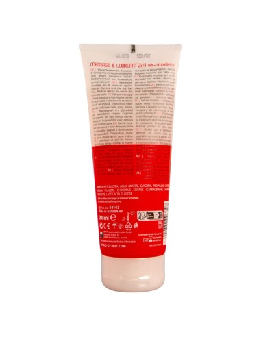 HOT - MASSAGE  GLIDE GEL 2IN1 STRAWBERRY 200 ML