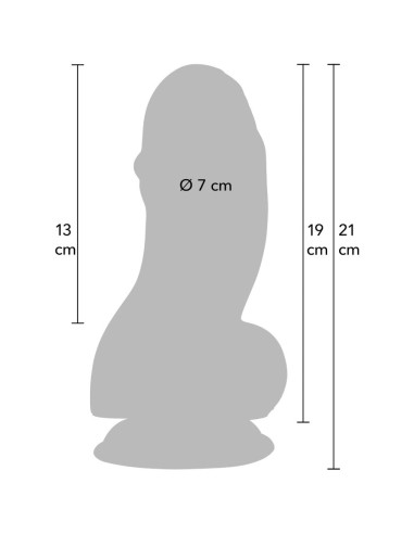 HIDDEN DESIRE - INFERNO FAT BOYS DILDO 19 CM