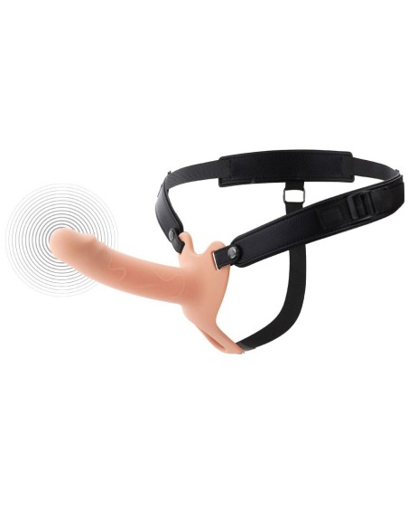 HIDDEN DESIRE - INFERNO VIBRATING PENIS SLEEVE STRAP-ON  16 CM