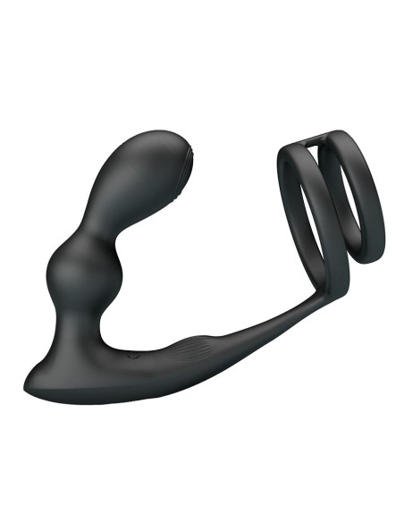 MR PLAY - VIBRATING ANAL PLUG WITH PENIS RING REMOTE CONTROL