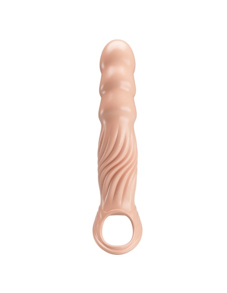 PRETTY LOVE - TEXTURED PENIS SHEATH WITH EXTENDERS