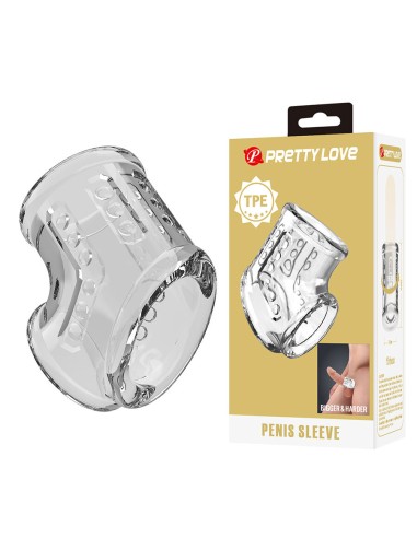 PRETTY LOVE - SHORT TRANSPARENT PENIS SHEATH