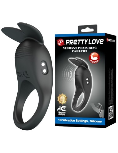 PRETTY LOVE - CARLTON PENIS RING WITH CLITORAL...