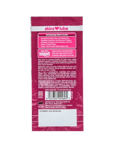 SKINS - EXCITE WATER-BASED LUBRICANT...