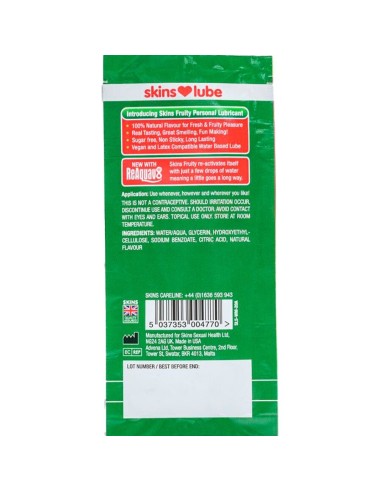 SKINS - FRUITY WATER-BASED LUBRICANT WATERMELON...