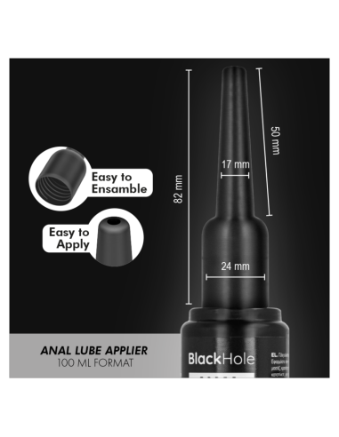 BLACK HOLE - ANAL LUBE APPLIER  L SIZE 100 ML