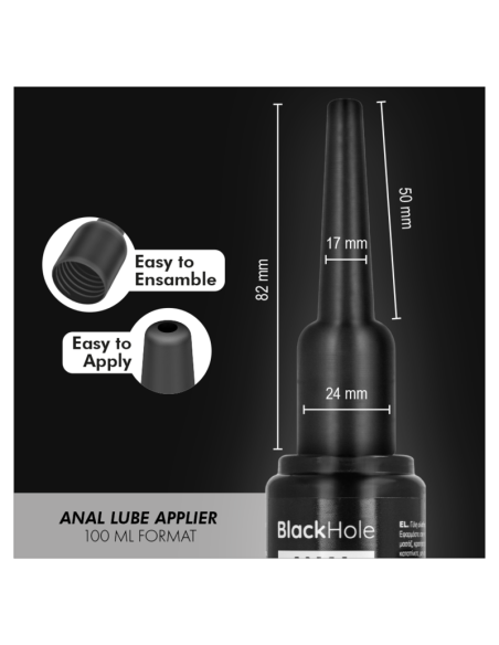 BLACK HOLE - ANAL LUBE APPLIER  L SIZE 100 ML