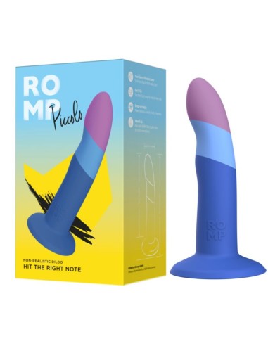 ROMP - PICCOLO SILICONE DILDO WITH TRICOLOR...