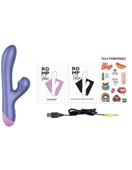ROMP - PULSE RABBIT DUAL G-SPOT VIBRATOR ELECTRIC BLUE