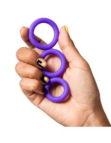 ROMP - REMIX TRIO SET OF 3 PURPLE SILICONE...