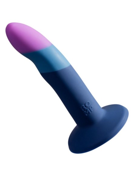 ROMP - PICCOLO HARNESS + SILICONE DILDO WITH TRICOLOR SUCTION CUP 14 CM