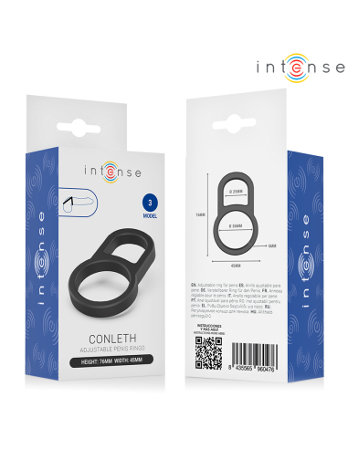 INTENSE - CONLETH ADJUSTABLE DOUBLE PENIS RING...