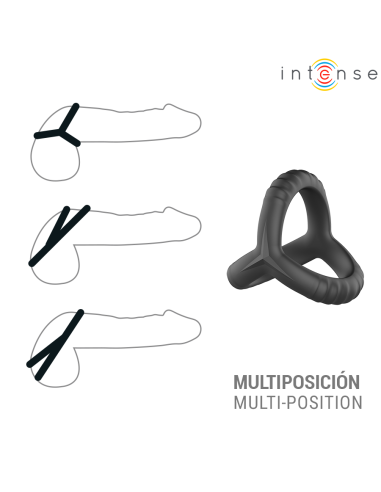 INTENSE - JOHN ADJUSTABLE TRIPLE PENIS RING...