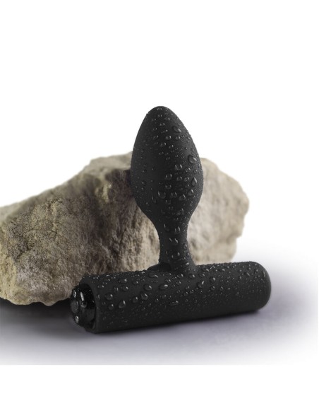 ROCKS-OFF - NOVA SOLARIS PLUG ANAL FINO RECARGABLE 16 FUNCIONES NEGRO