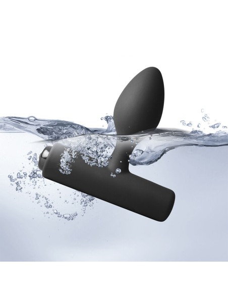 ROCKS-OFF - NOVA SOLARIS PLUG ANAL FINO RECARGABLE 16 FUNCIONES NEGRO