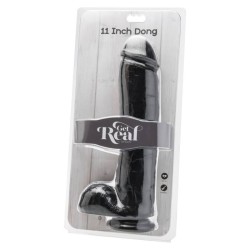 GET REAL - DILDO 28 CM WITH BALLS BLACK 2