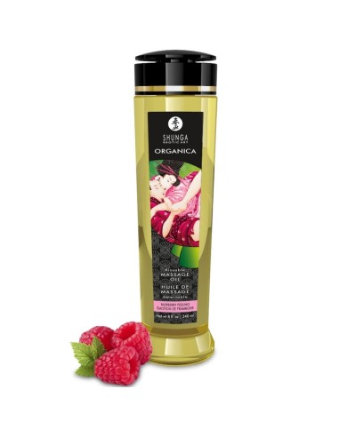 SHUNGA - ORGANIC MASSAGE OIL RASPBERRY FEELING...