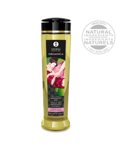 SHUNGA - ORGANIC MASSAGE OIL RASPBERRY FEELING...