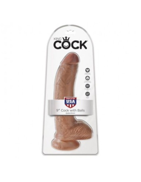KING COCK - REALISTIC DILDO WITH BALLS 22.8 CM