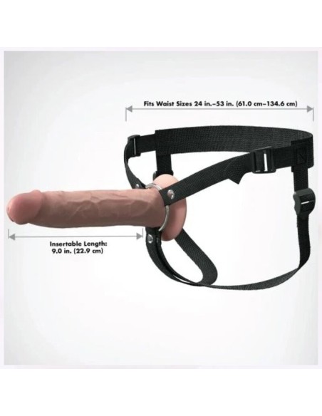 FANTASY X-TENSIONS - ELITE REALISTIC HOLLOW STRAP-ON 24.1 CM