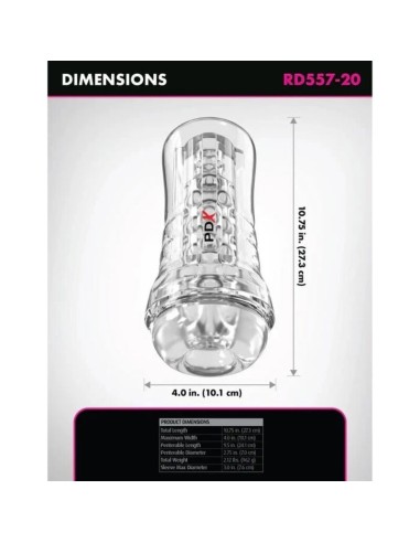 PDX ELITE - VIEWTUBE PLUS SEE-THRU EZ-GRIP...